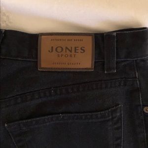 Vintage distressed black denim high waisted shorts